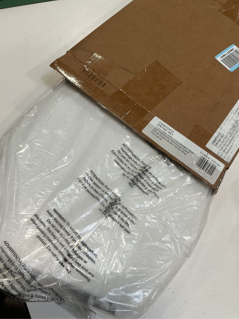 Condition photo showing Good Condition for Centoco Round Toilet Seat, Heavy-Duty Wood Core with Plastic Scratch-Resistant Finish, Closed Front with Cover, Residential, Made in the USA, 700-301, Crane White (Cotton/Bright) Crane White Round Standard / Made in the USA