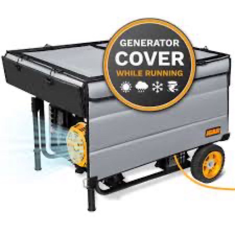 Generator Covers While Running, With Stainless Steel Bracket, Best Portable Universal Waterproof Hea
