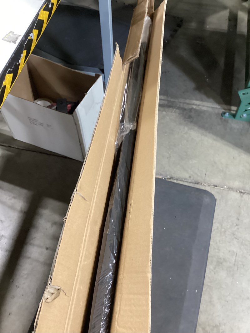 Condition photo showing As Is for kinlink a1 picture frame, black solid wood frame with acrylic plexiglass for pictures a2 with mat or a1 without mat, wall mounting display photo frame 1 pack black a1