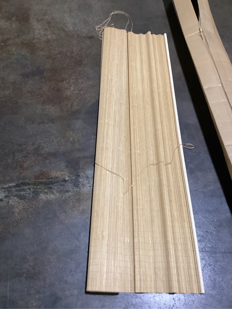Condition photo showing Good Condition for similar bamboo roller shades roman shades for window: bamboo blinds for interior windows and outdoor patio,roll up blinds for indoor porch light filtering sunshade,easy to install