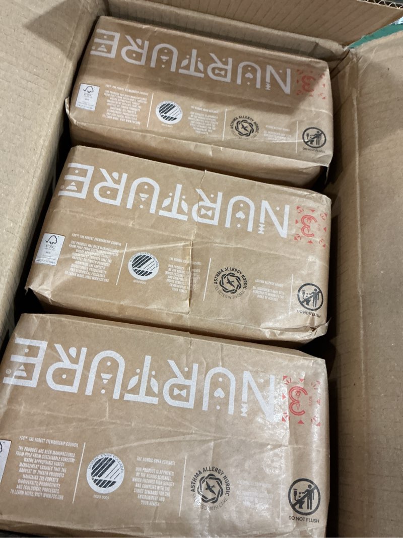 Condition photo showing Good Condition for nurture diapers by biobag, size 3 (9-18 pounds), 84 premium quality baby diapers, chemical free, ultra absorbent, eco friendly, hypoallergenic, white