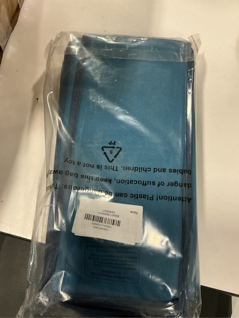 Condition photo showing New/Like New for Hearth & Harbor Wrapping Paper Storage Container - Christmas Storage Bag with Interior Pockets - Gift Wrap Organizer Fits Up to 22 Rolls of 40" - Tear Proof, Blue