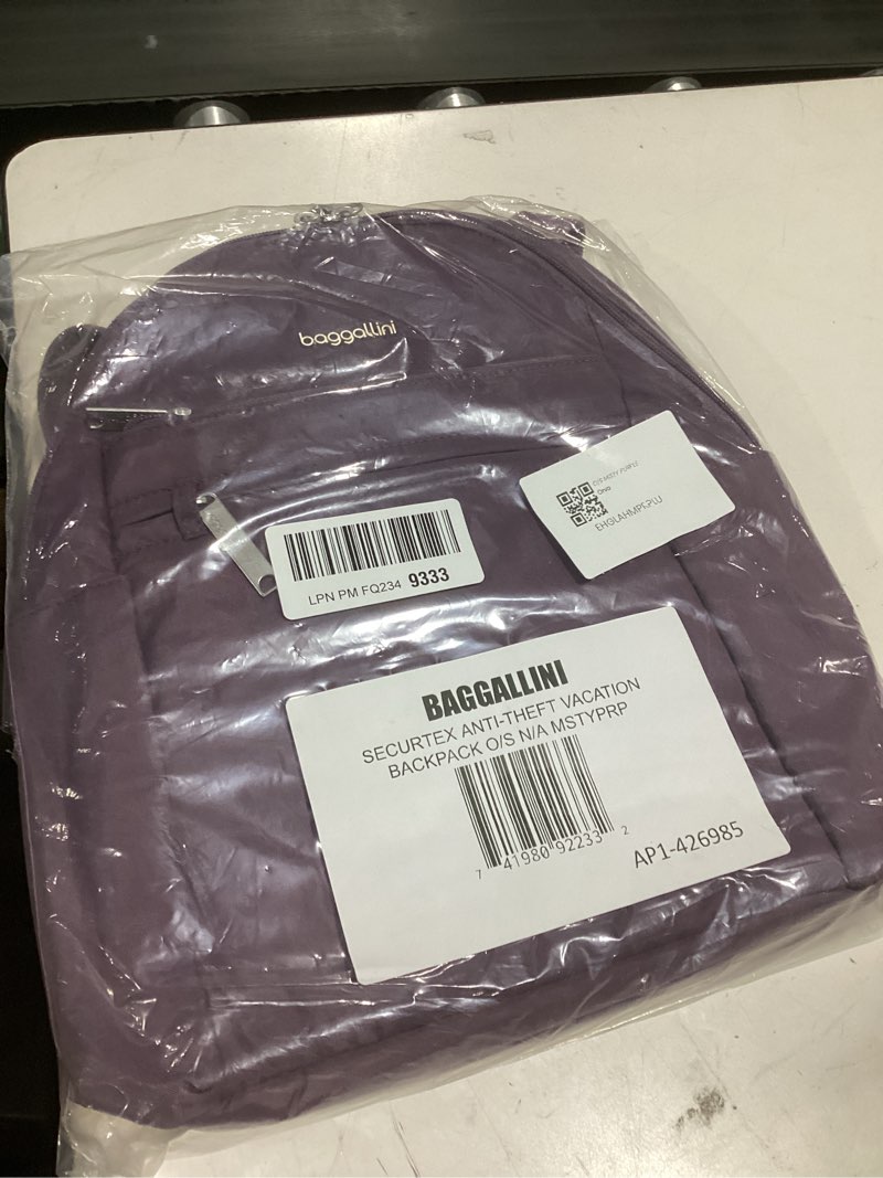 Condition photo showing Good Condition for baggallini securtex anti-theft vacation backpack one size misty purple