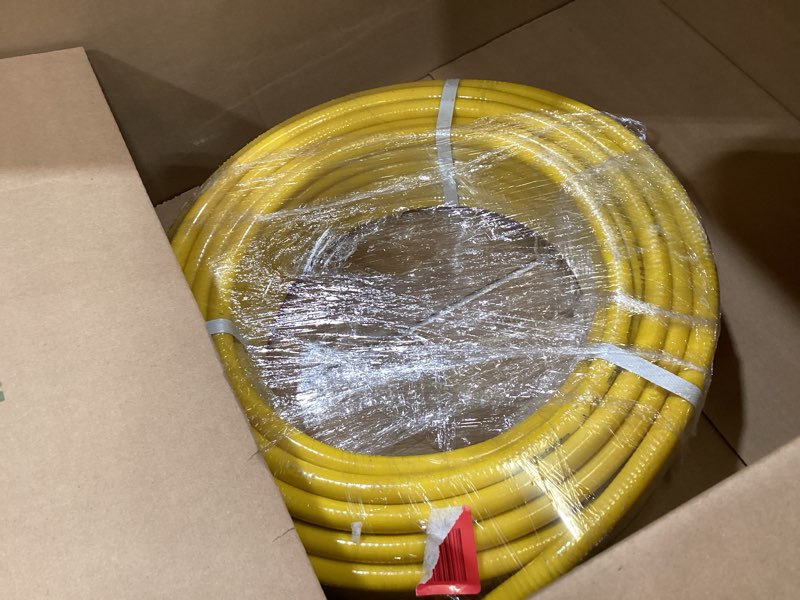 Condition photo showing Good Condition for 70ft 1/2in csst gas line flexible gas line 1/2inch gas pipe kit, natural gas line for stove dryer heater with 2 male adapter fittings, corrugated stainless steel tube for gas propane