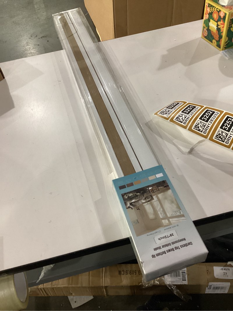 Cordless top down bottom up honeycomb cellular shade 