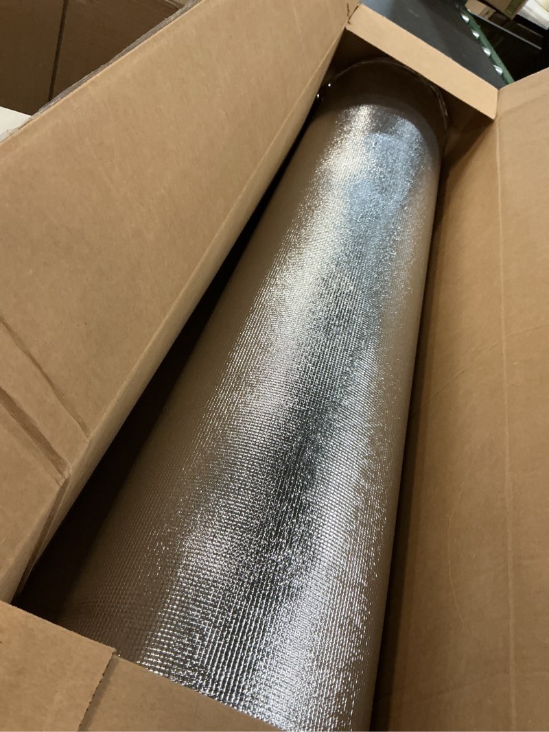Condition photo showing Good Condition for 3-in-1 Acoustic Premium Floor Underlayment - 200 sqft Roll - 3mm Thick EVA with Silver Foil Vapor Barrier - Moisture Barrier, Thermal Insulation, Sound Insulation (Green Protect)