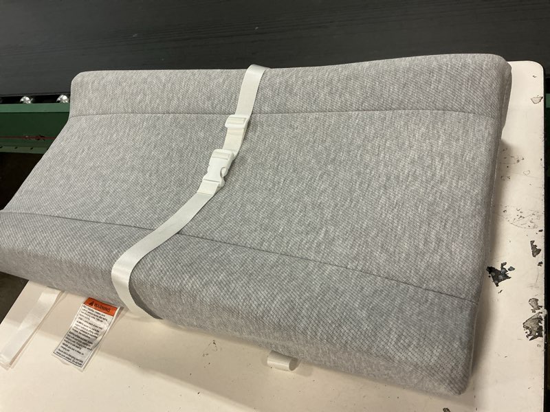 Condition photo showing Good Condition for Blissful Diary Baby Changing Pad with Waterproof Lining Foam, Includes a Soft & Washable Cover, Contoured Changing Table Pads for Dresser Top with Non-Slip Bottom, 32”×16” (Grey, Rectangular)