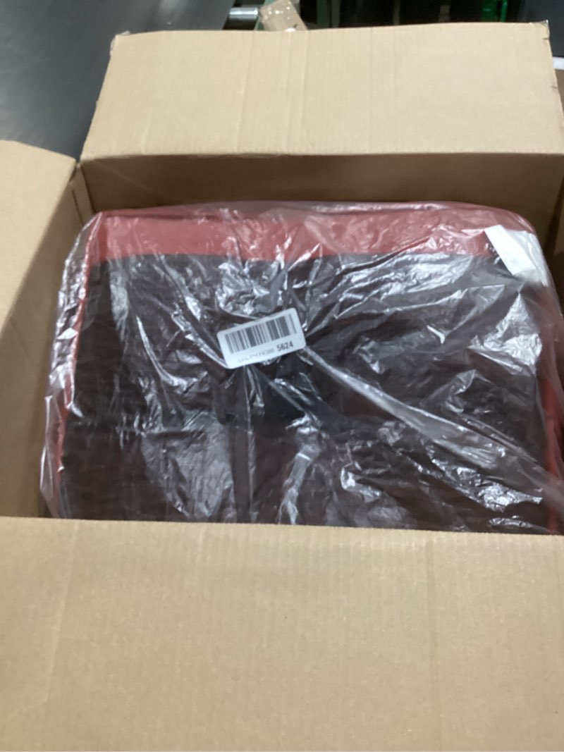 Condition photo showing New/Like New for SUNROX Memory Foam Jumbo Rocking Chair Cushions, FadeShield Water Resistant Non Slip Durable Tufted Pads, Set of Seat & Back Cushion with Ties for Indoor/Outdoor Rocker, 2 Piece, Burgundy Jumbo- 28"X18"/18"X18" Burgundy