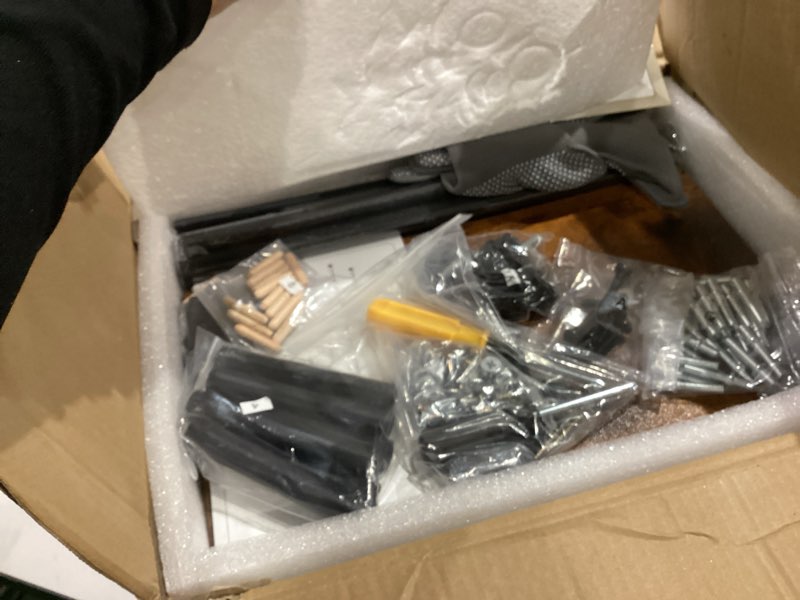 Condition photo showing Good Condition for Corner Bookshelf, 5-Tier L-Shaped Bookcase, 60" Tall Corner Shelf Modern Vertical Storage Rack for Living Room, Bedroom, Home Office and Kitchen, Rustic Brown, 21.7" x 13.7" x 60"