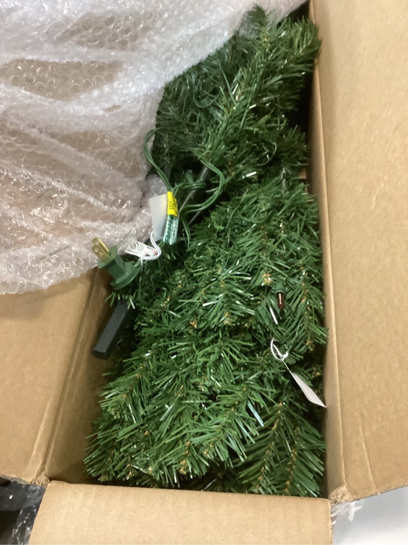 Condition photo showing Good Condition for National Tree Company Pre-Lit Artificial Medium Christmas Tree, Green, Kincaid Spruce, Multicolor Lights, Includes Stand, 4 Feet 4ft