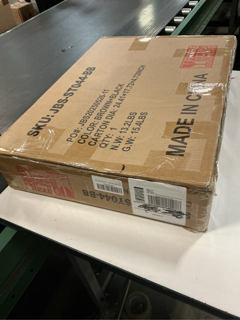 Condition photo showing New/Like New for End Tables Living Room. Side Table Beside Sofa. Modern End Table for Living Room. Couch Side Table with Shelf. Black-Brown Wood Side Tables Black-brown 1