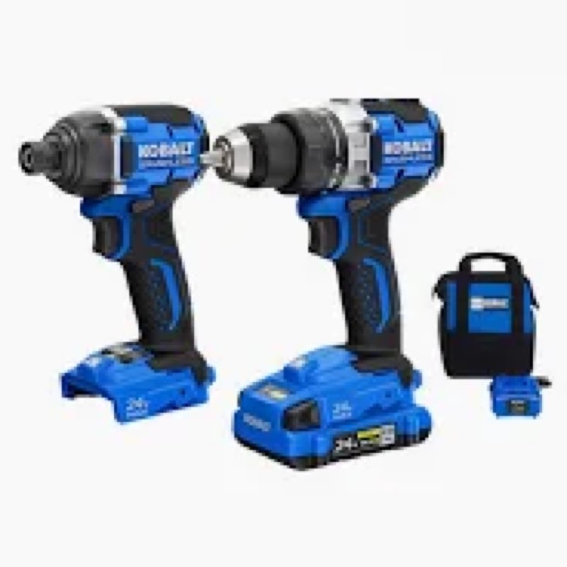 Kobalt 24-volt 2-Tool Brushless Power Tool Combo Kit with Soft Case