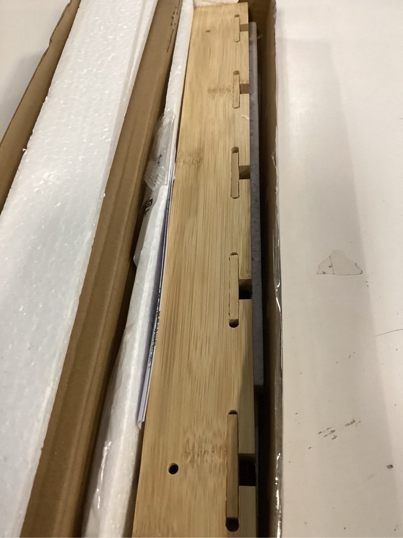 Condition photo showing Good Condition for Wooden Wall Mounted Folding Rack, Modern Wall Floating Coat Hook Rack Space-Saving Coat Hanger for Coats, Hats, Scarves, Key (Wooden 5 Hooks)