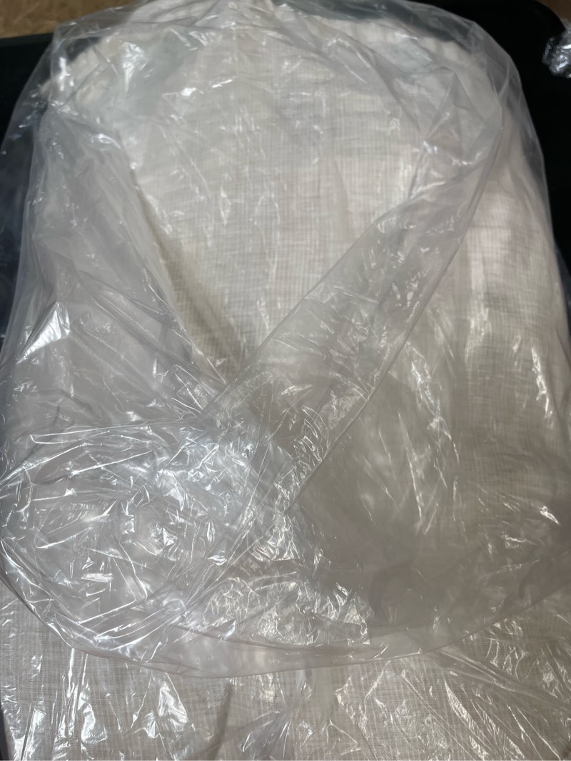 Condition photo showing Good Condition for european linen stripe duvet cover set, twin, natural/white mini pinstripe