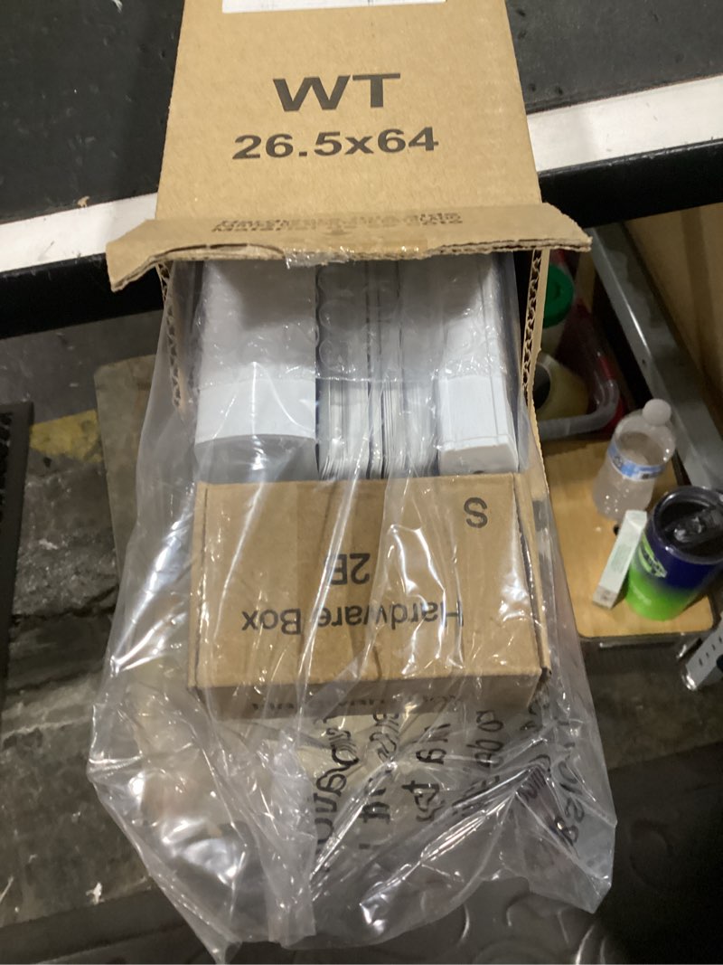 Condition photo showing Good Condition for lazblinds cordless white 1" room darkening vinyl mini blinds, 26.5" w x 64" h horizontal window blinds for home, cordless shades for indoor windows white 26.5"w x 64"h