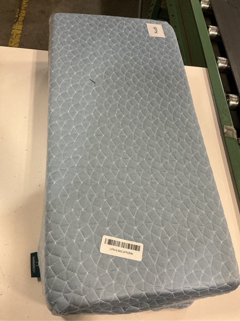Condition photo showing As Is for harborest cooling cube pillow - side sleeper pillow for neck and shoulder pain, memory foam pillow cube pro with adjustable firmness,24"x12"x5", blue