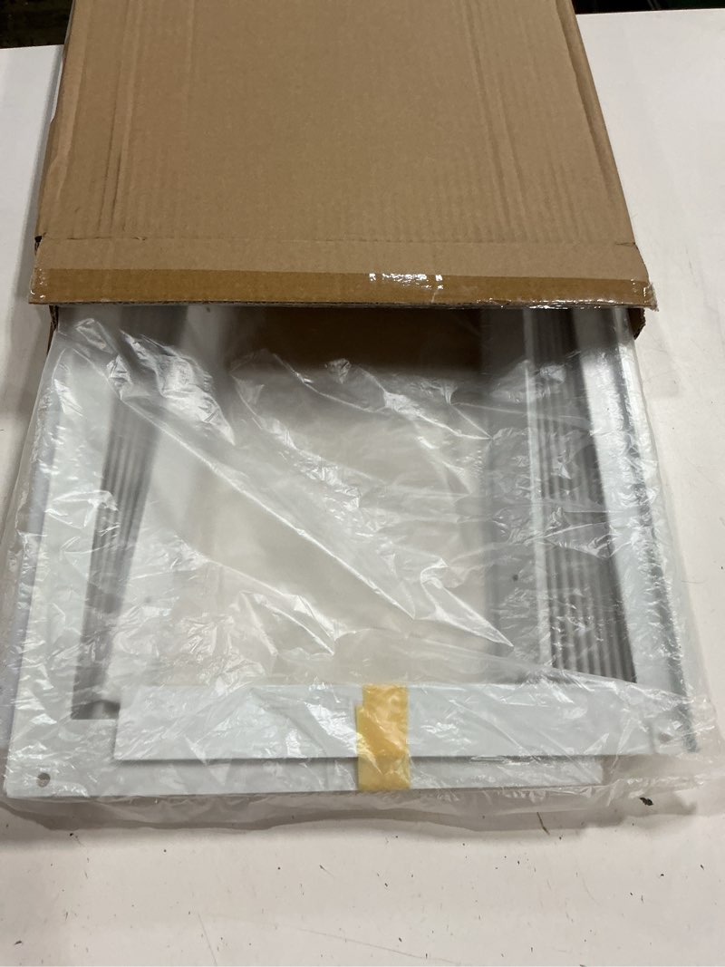 Condition photo showing New/Like New for window ac side panel with frame set,air conditioner accordion filler curtain replacement for window ac units,fits most 15,000 btu units,white,2 pack