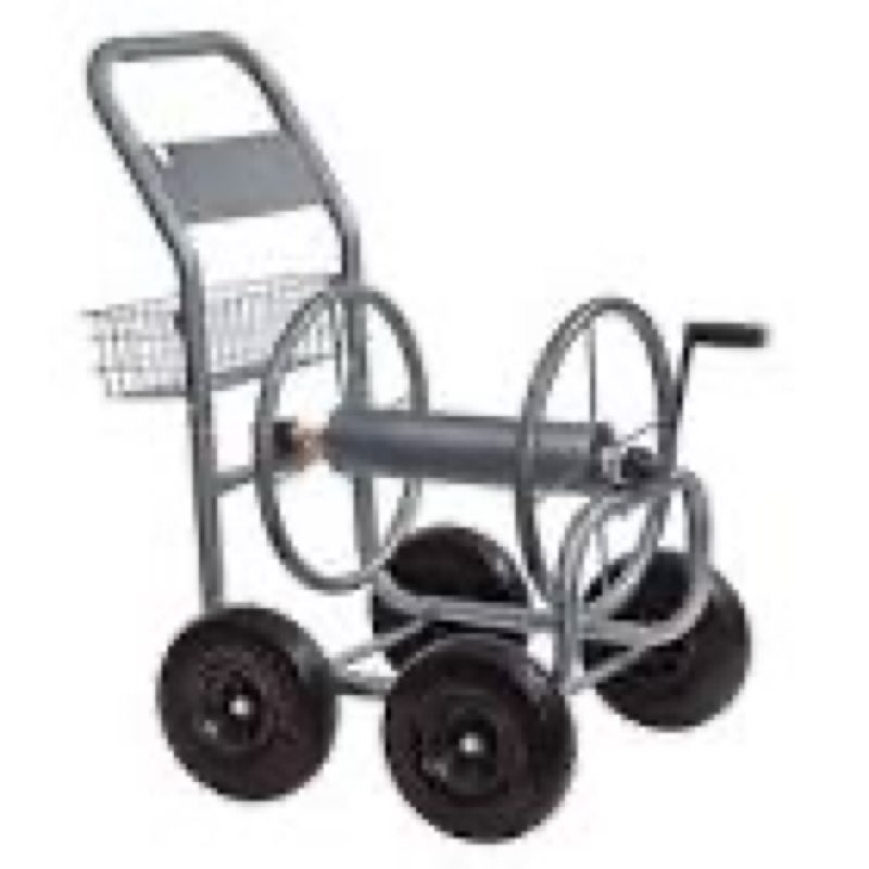 style selections steel 250-ft cart hose reel