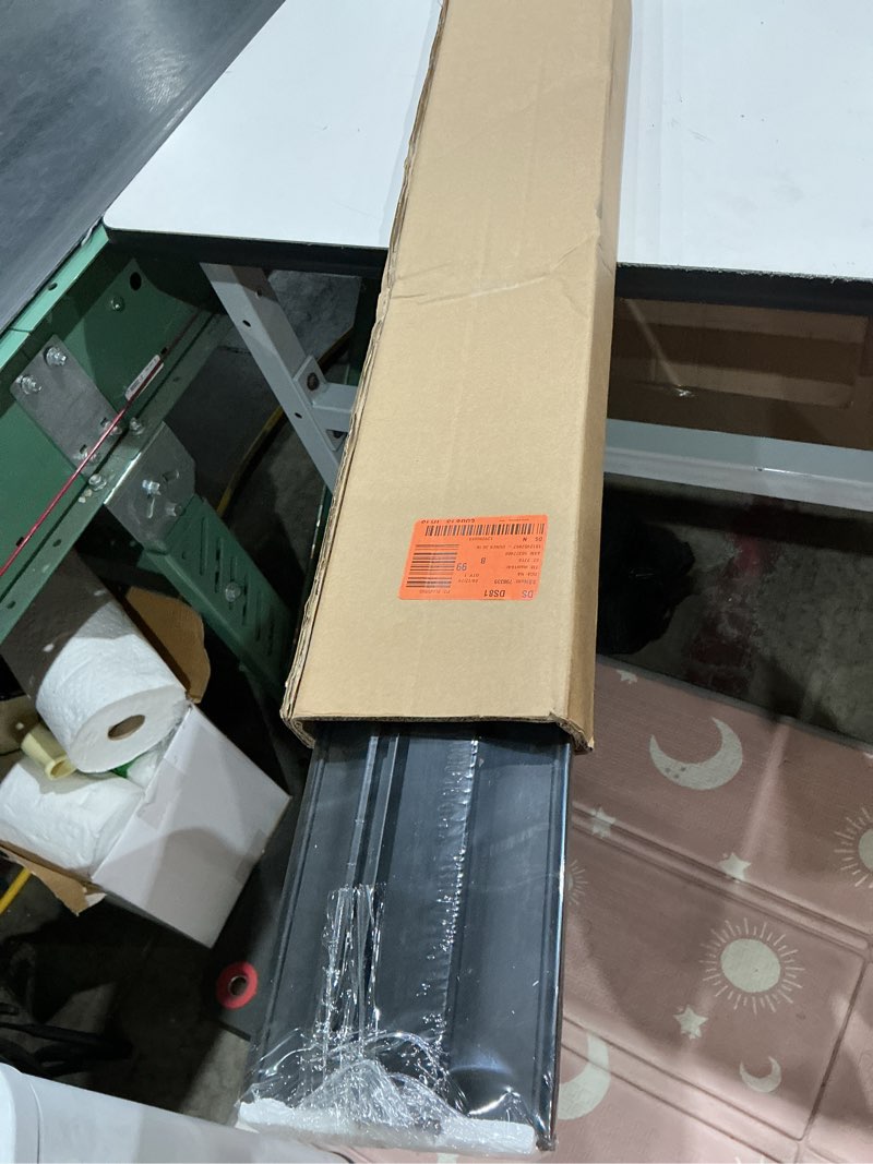 Condition photo showing Good Condition for dunes 36 in. x 80 in. black vinyl accordion door with hardware