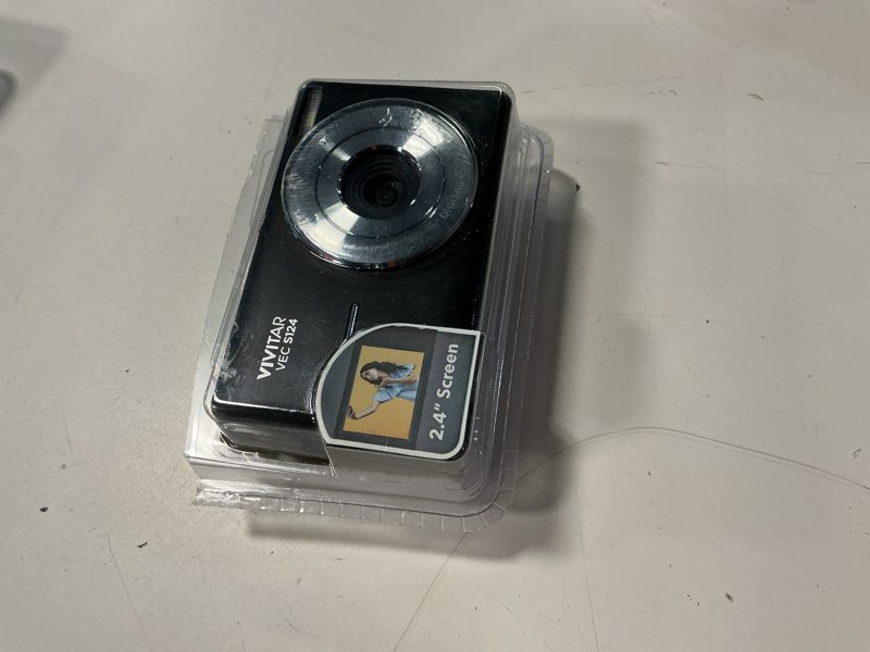 Condition photo showing Good Condition for vivitar popsnap compact digital camera, black, 16x zoom, 1080p, built-in flash, micro sd, slim lightweight pocket design
