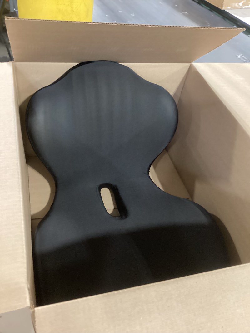 Condition photo showing Good Condition for ergonomic seat cushion, office chair seat cushions with l-shaped design, memory foam orthopedic cushion with coccyx hollow, lumbar support & tailbone pain relief for car, truck, gaming chair (black)