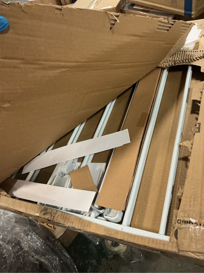 Condition photo showing Good Condition for Regalo 2-in-1 Extra Wide Stairway and Hallway Walk ThroughBaby Safety Gate, Hardware Mounting, White 24"x40.5"x28.5"(Pack of 1) White 24-40.5"W x 28.75"H