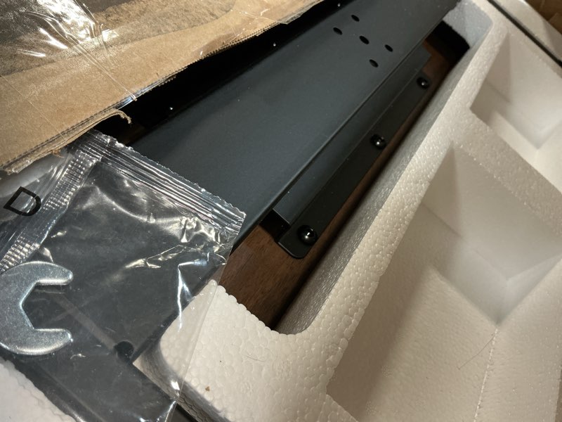 Condition photo showing Good Condition for vivo mobile 32 inch sit stand laptop cart, height adjustable rolling podium, locking wheels, black, cart-v07b