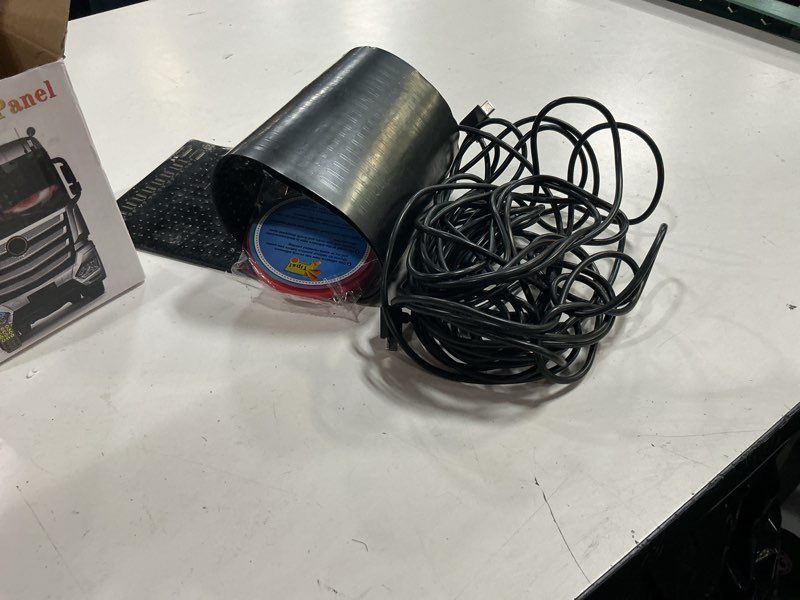 Condition photo showing As Is for devil's eye:23.42"x4.72" programmable ojos led para carro windshield display for sedans, suvs & medium trucks - usb-powered led matrix panel, remote/app control, custom car 23.42*4.72