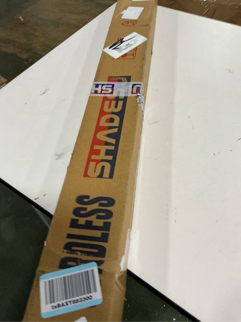 Condition photo showing New/Like New for Shadesu Cordless Zebra Blinds for Windows, 44" W x 72" H, Grey, Dual Layer Free-Stop Zebra Shades, L