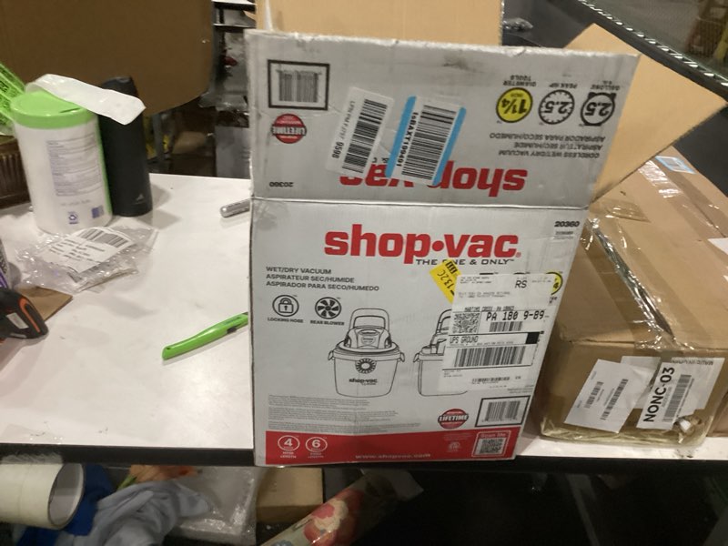 Condition photo showing Good Condition for Shop-Vac 2.5 Gallon 2.5 Peak HP Wet/Dry Vacuum, Portable Compact Shop Vacuum with Collapsible Handle