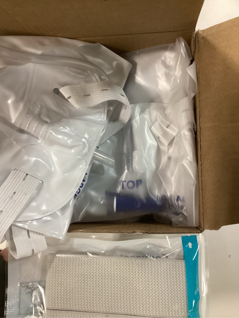 Condition photo showing New/Like New for 6 Pack Easy-Tap Catheter Leg Bags for Men and Women, 1000ml Urine Drainage Bags with Anti-Reflux Valve, Cloth Straps Foley Catheter Supplies 6PCS