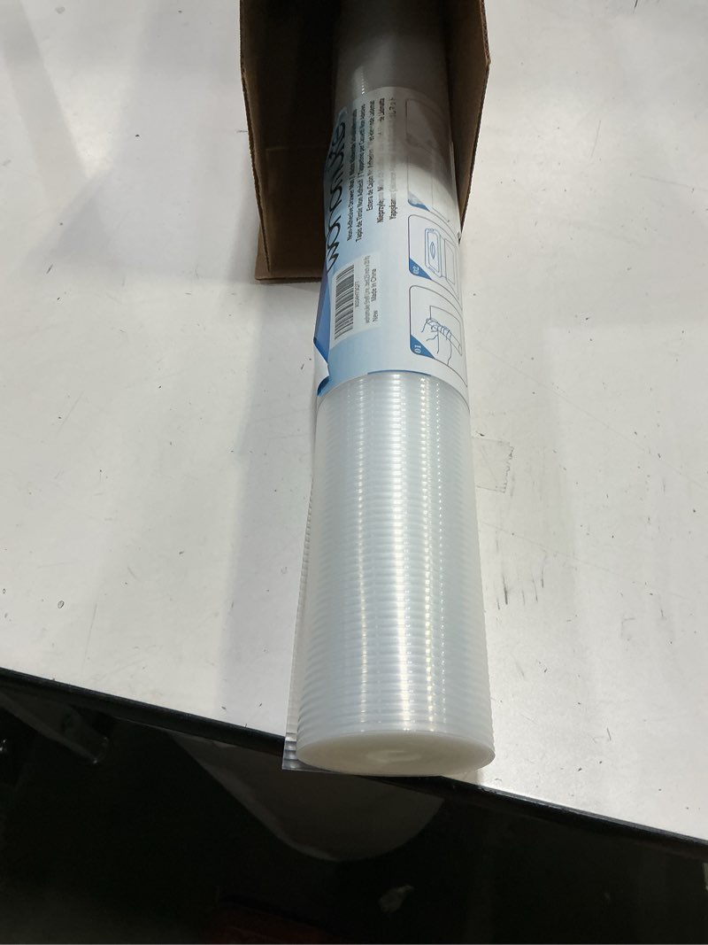 Condition photo showing Good Condition for Shelf Liners 23 inch x 20 ft Shelf Liners for Kitchen cabinets nonstick Lining Drawer Mats EVA Protector for Cupboard (Clear Ribbed,23 inch x 20 ft) Clear Ribbed 23"W x 240"L