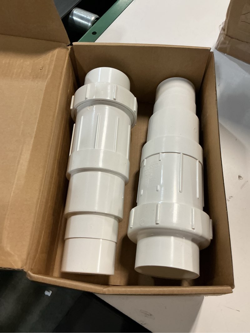 Condition photo showing Good Condition for 2-pack 2"technode pvc in-ground pipe repair coupling | slip x spigot expansion fitting for broken or cracked schedule 43 pipe | no-dig solution 2 inch