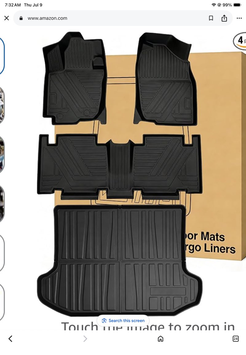 rav4 floor mats ? cargo liners compatible with 2006-2012 toyota rav-4?all weather protection waterproof durable anti-slip odorless custom-fit tpe cargo trunk tray floor liner set for 2006-2012 toyota rav4 floor mat & cargo mat