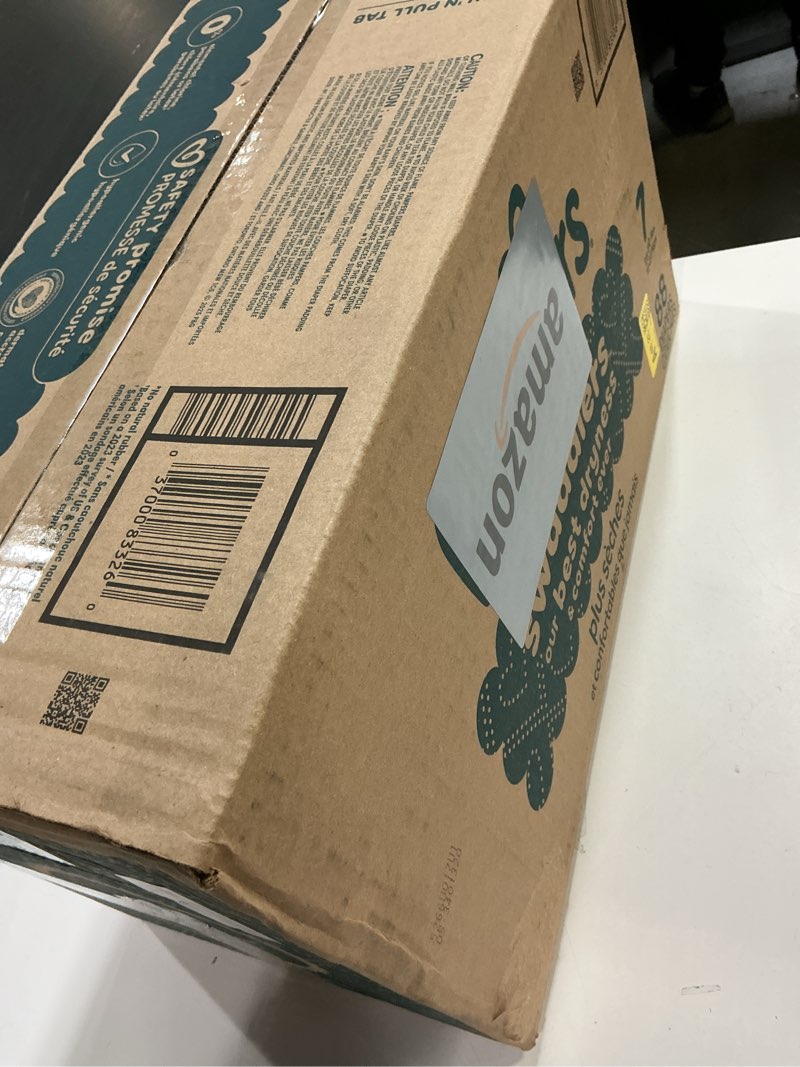 Condition photo showing New/Like New for Pampers Swaddlers Diapers, Size 7 (26-50 lbs), 88 Count, Absorbent, Keeps Baby Dry and Comfortable, Skin Safe Disposable Baby Diaper (Packaging May Vary) Size 7 88