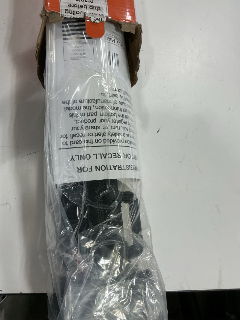 Condition photo showing Good Condition for reinforced 42” extra tall retractable baby gates with rods, extends up to 60” wide, tall retractable dog gate for doorways prevent crawling through mesh pet gate indoor outdoor, black black reinforced 42" tall x 60" wide