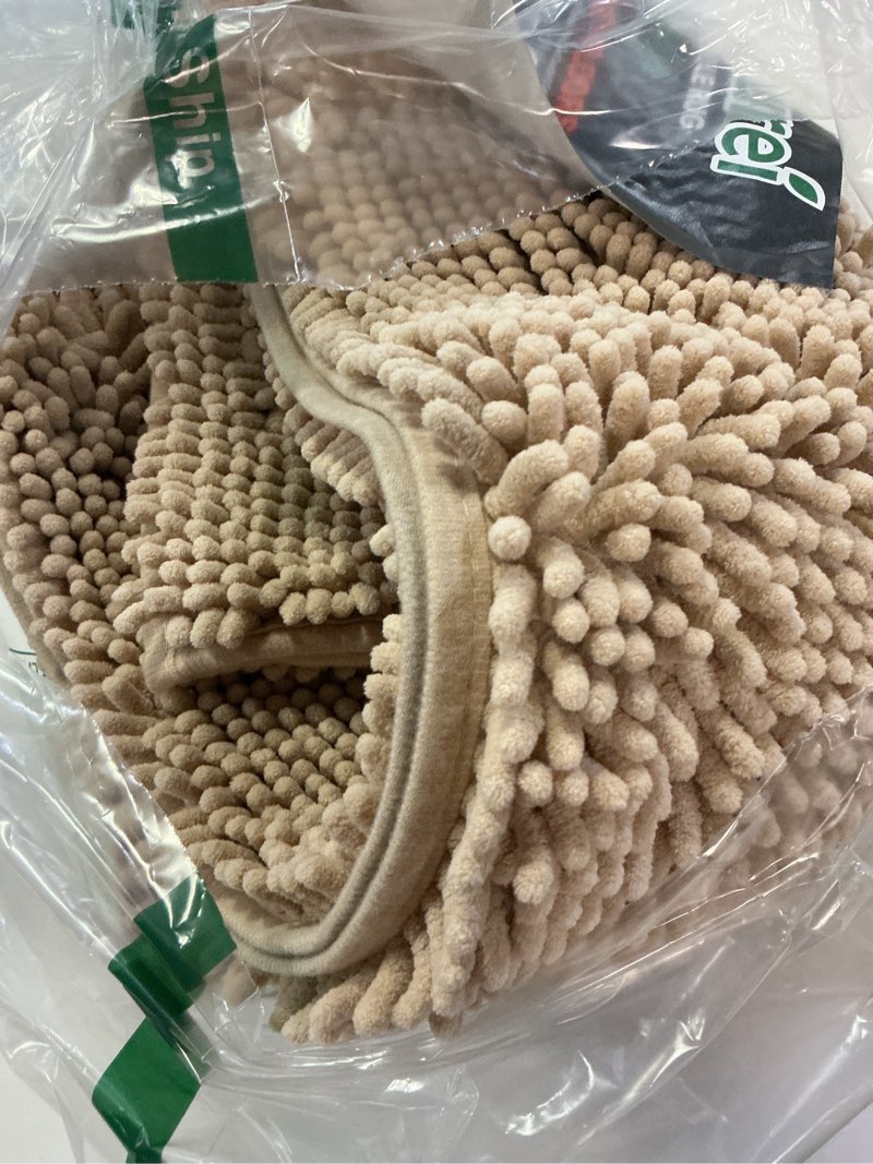 Condition photo showing Good Condition for naturei chenille absorbent front door mat 72" x 24", dog door mat for muddy paws, trap dirt doormat,