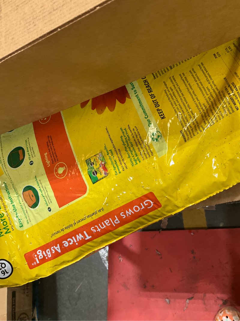 Condition photo showing Good Condition for miracle-gro potting mix - for container plants, flowers, vegetables, shrubs, annuals, perennials, potting soil mix, feeds up to 6 months, 16 qt. (2-pack) 2-pack 16 qt.