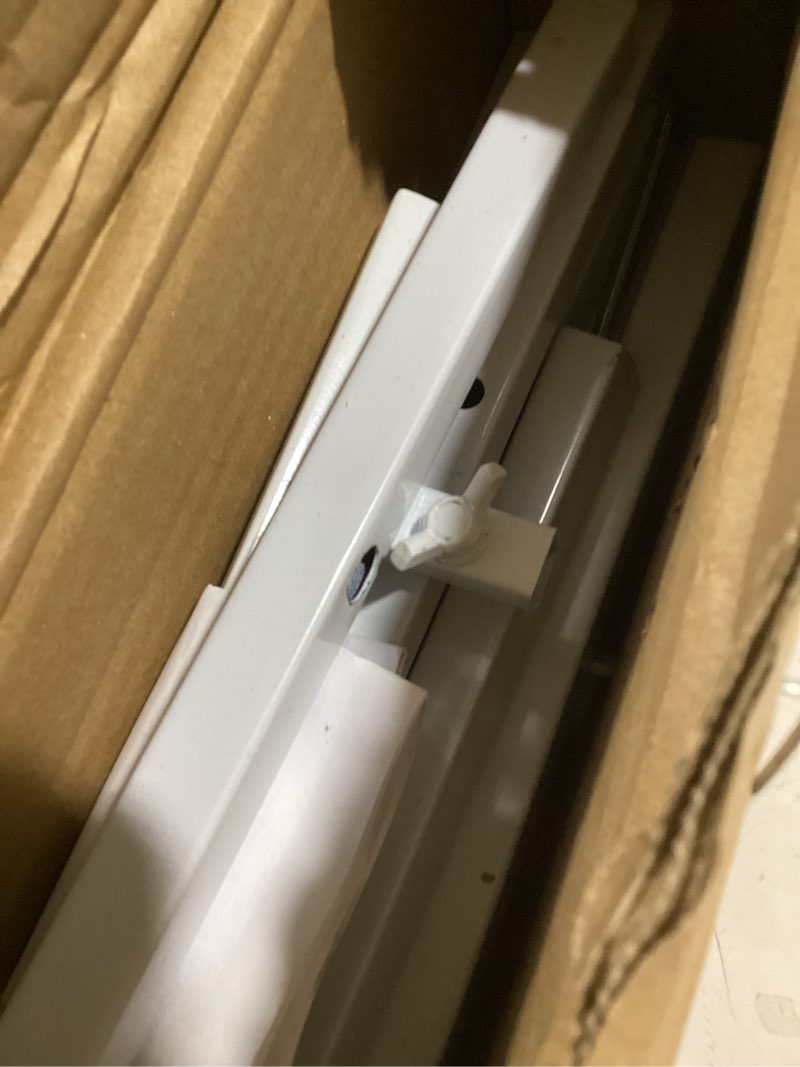 Condition photo showing Good Condition for White 50" Easel Stand for Wedding Sign 3 Tier Height Metal Display Easel with Adjustable Chain Heavy Duty Floor Display Stand Tripod for Painting Wedding Sign Party Poster