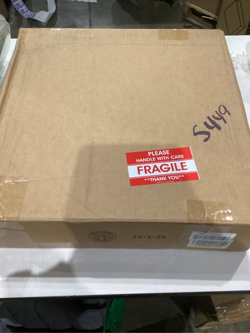 Condition photo showing New/Like New for Ekena Millwork GVPRT18X1801SF Round Top Surface Mount PVC Gable Vent, Factory Primed White 18"W x 18"H Functional