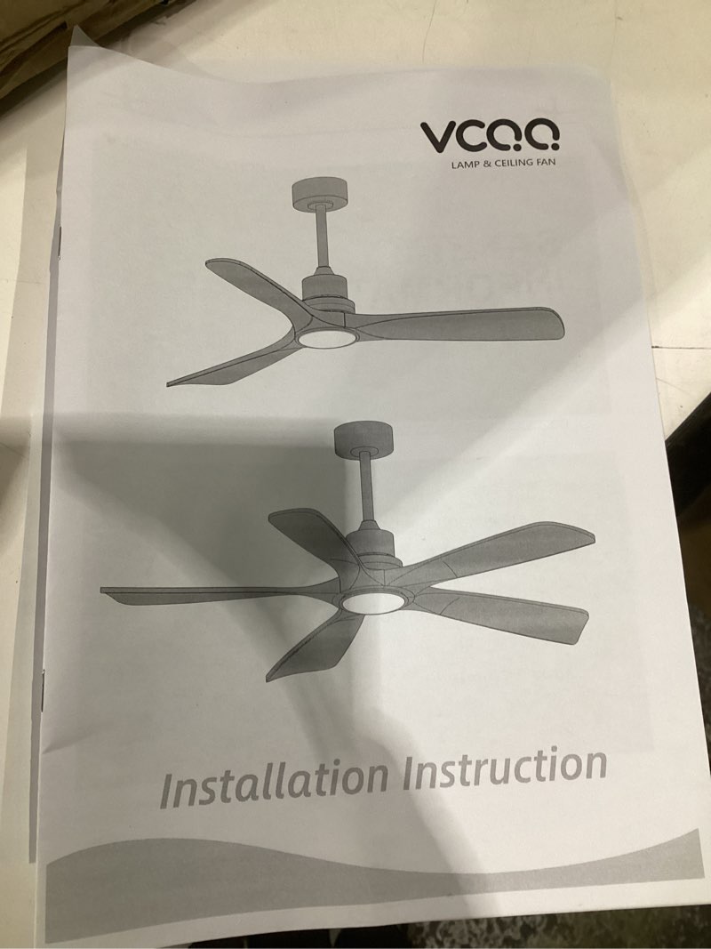 Condition photo showing Good Condition for (similar to stock photos)wood smart ceiling fans with lights remote,quiet dc motor,outdoor indoor ceiling fan,voice control via wifi alexa app,dimmable,modern light wood ceiling fan for bedroom patio porch