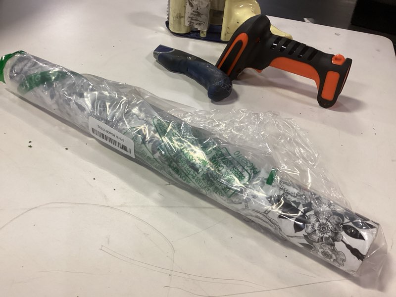 YXTII Large Roll Floral Gift Wrap Paper, White Wrapping Paper with Cut Lines for Birthday Wedding Ba