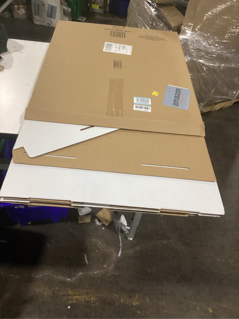 Condition photo showing As Is for easy playhouse - kids art and craft for indoor and outdoor fun, color, draw, doodle on this blank canvas – decorate and personalize a cardboard fort, 34" x 27" x 48" - made in usa, age 3+