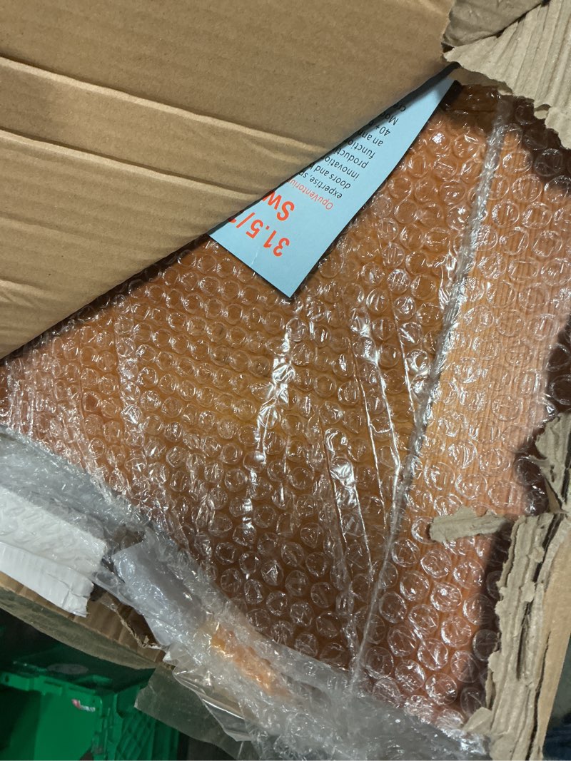 Condition photo showing Good Condition for 35.4 Inch Solid Wood Swinging Saloon Doors - Rustic Western Style Half Door for Kitchen, Bar, Hallway - with Auto-Close Hinges & Hardware - Interior Partition Door for Bedroom, Porch, Cellar 35.4" X 35.4"