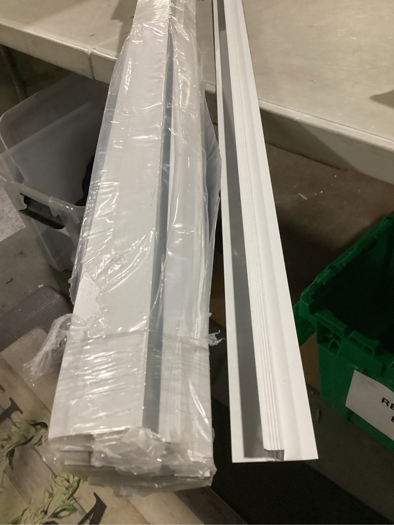 Condition photo showing Good Condition for SIMILAR TO - Plaster in LED Aluminum Channel, Shuwea 10 Pack T Shape 3.3 FT/1 Meter Trim Edge Drywall Shadow Light Channel with Milky Diffuser, Recessed Baseboard LED Profile for Plaster Gypsum Drywall T Shape,10Pack White