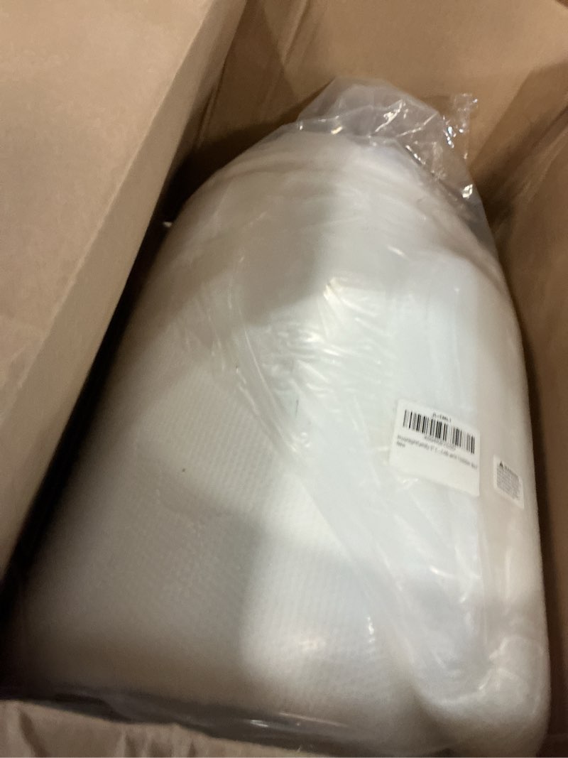 Condition photo showing New/Like New for 5x52x27.5 mattress, medium firm with high density foam, edge reinforced, odorless and steady, certipur-us, fits standard size, pure white 01-pure white