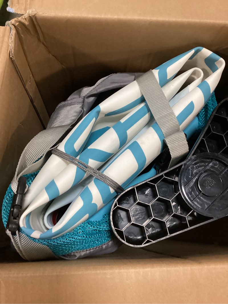 Condition photo showing As Is for hydro force solara inflatable stand-up paddleboard set 10'