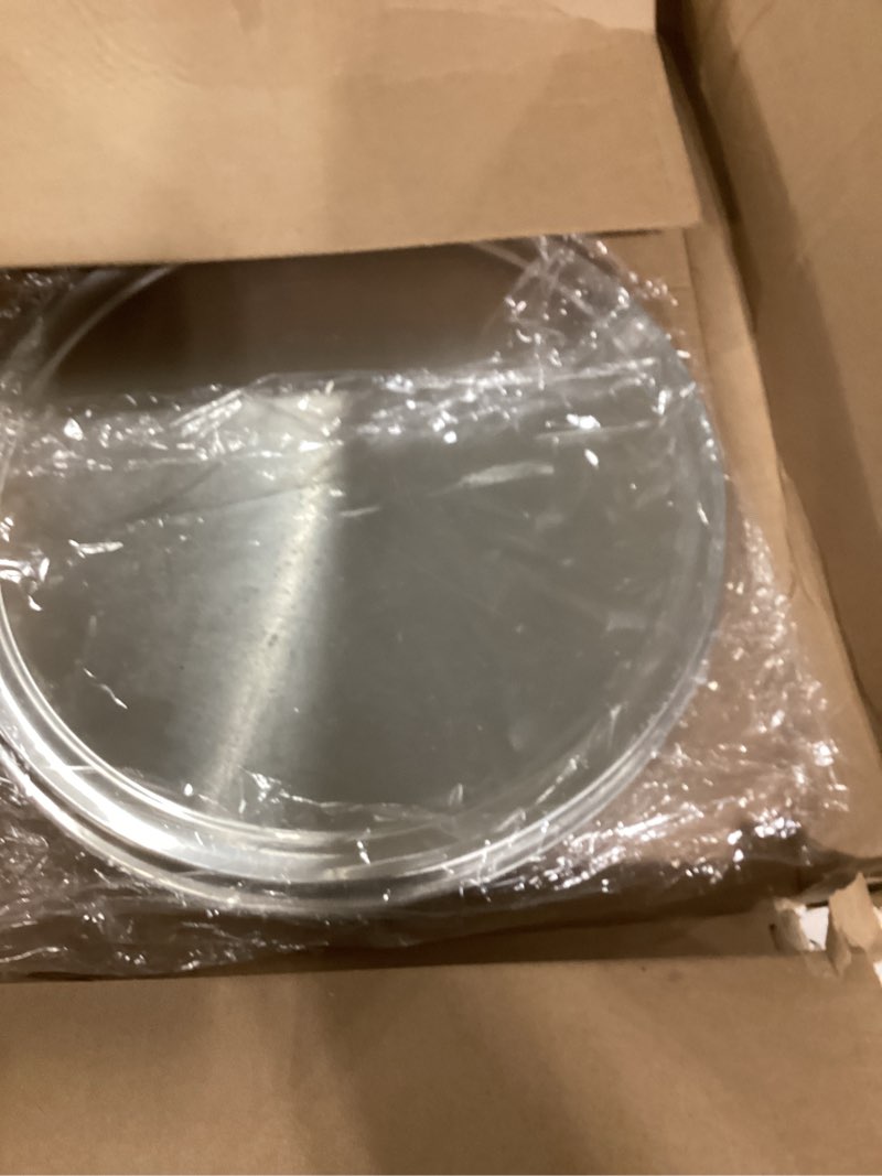 Condition photo showing New/Like New for YeKuKing 16 Inch Pizza Pan for Oven Stainless Steel Baking Sheet Round Plates for Cake Pie and Salad Pizza Steel Large Tray Oven Dishwasher Safe & Easy Clean(2 PACKS) 2 16 Inch