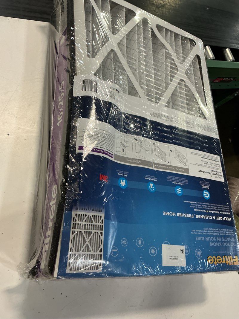 Condition photo showing Good Condition for filtrete 16x25x5 ac furnace air filter, mpr 1550, merv 12, fits honeywell & trion airbear, certified asthma & allergy friendly, electrostatic air filter, 1-pack (actual size 15.75 x 24.13 x 4.88) 15.8" x 24.1" x 4.9"
