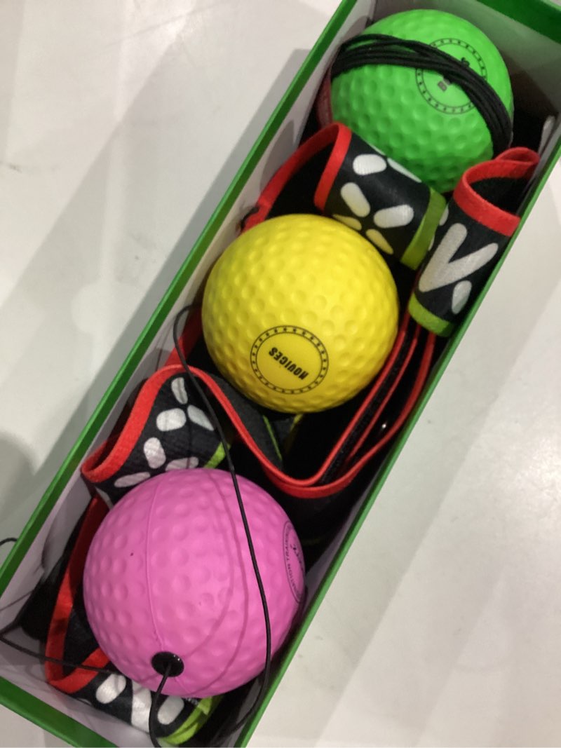 Condition photo showing Good Condition for tekxyz® reflex ball family pack with counter app | online community for boxing ball, ideal for coordination, punching, stress relief, home workouts & fitness | stocking stuffer gift for all ages